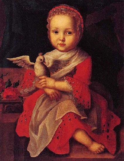 Ivan Vishnyakov Portrait of Girl with bird Spain oil painting art